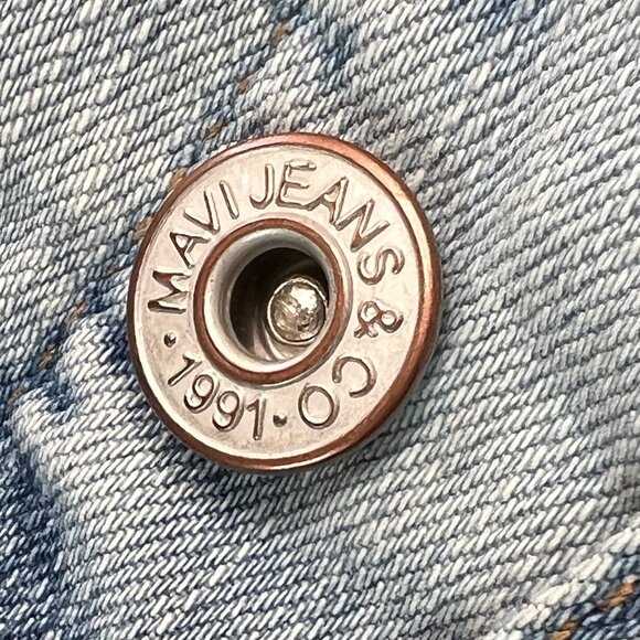 NWT Women's Mavi Samantha Denim Designer Jean Jacket Bleach Vintage - Medium - Picture 12 of 14